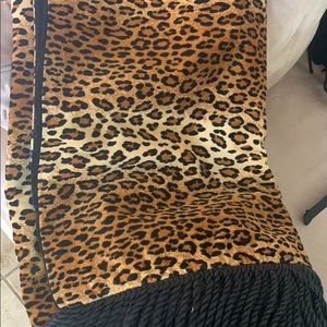Custom made animal print heavy weight throw blanket